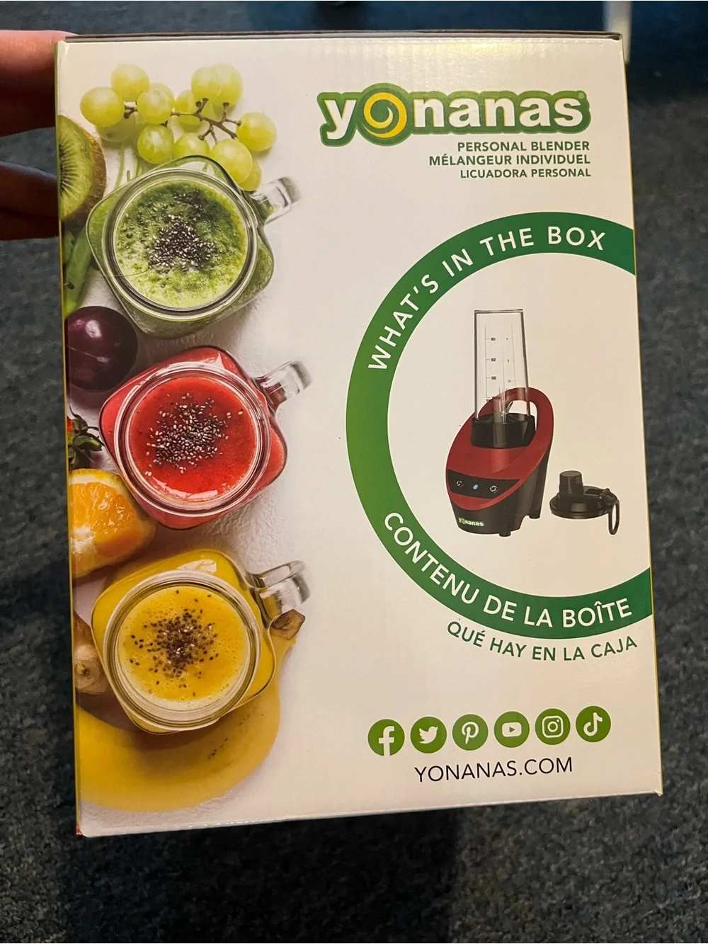 Yonanas Personal Smoothie Blender NWT